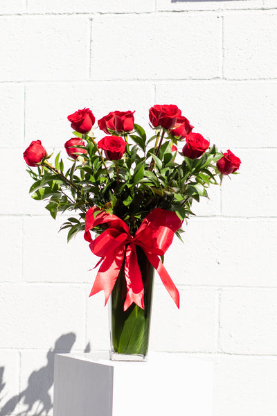 kissed by tulips dozen roses
