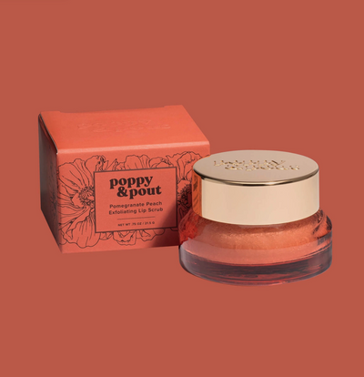 Poppy & Pout's Exfoliating Lip Scrubs Orange